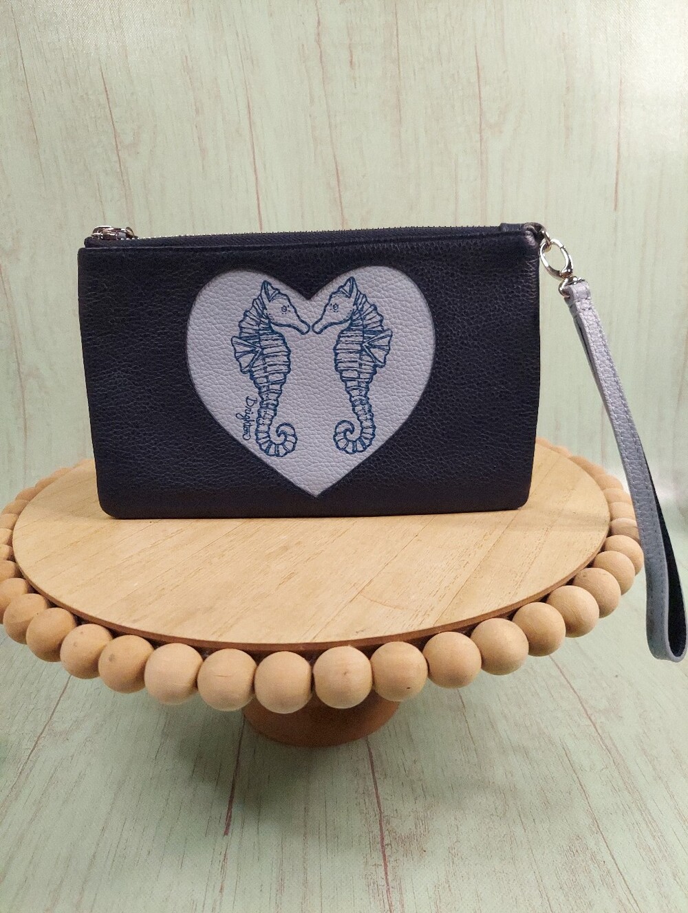 Brighton Seahorse Wristlet pouch